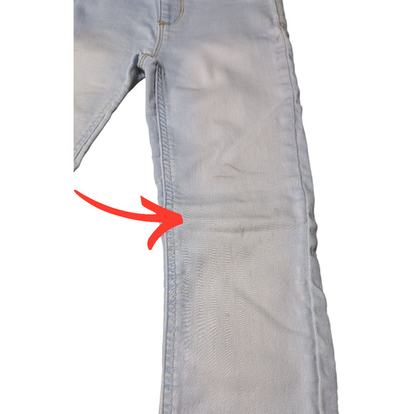 JORDACHE - Girls Jeans-Light Blue-Elastic Waist for a Comfy Fit-Size 7 -Preowned - Picture 7 of 9